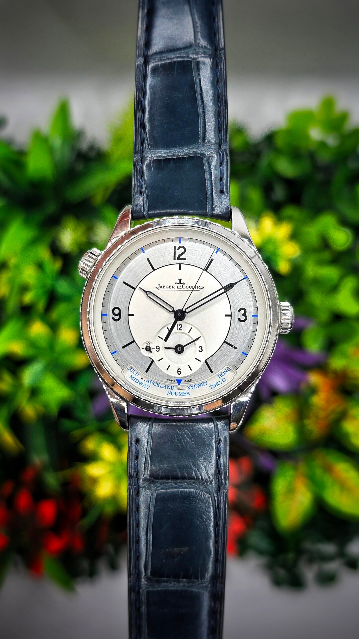 Jaeger LeCoultre JLC Master Geographic Q1428530 White 39mm Stainless Steel Full Set