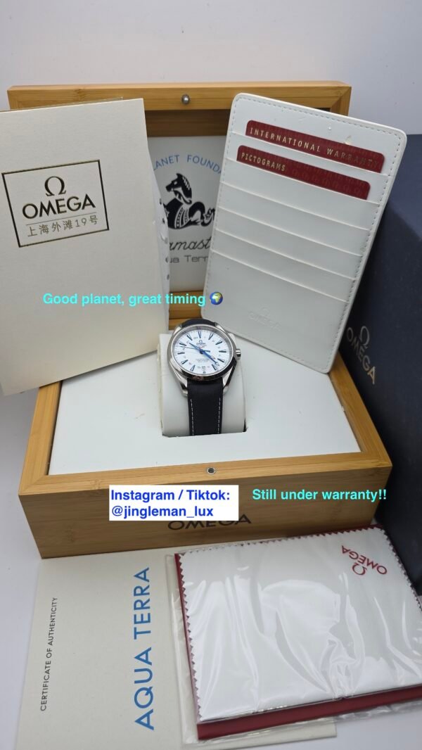 Omega aqua terra seamaster good planet GMT 231.92.43.22.04.001 White 43mm Titanium Limited Edition