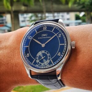 IWC Portugieser Portuguese Hand Wound Vintage IW544501 Black 44mm Stainless Steel Full Set - Image 1