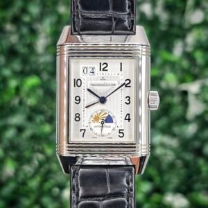 JLC Jaeger LeCoultre Grande Reverso 240.8.72 GMT Monoface Q3038420 White 47mm x 29mm Stainless Steel Full Set - Image 1