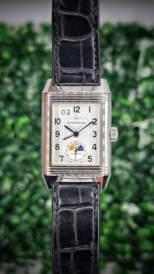 JLC Jaeger LeCoultre Grande Reverso 240.8.72 GMT Monoface Q3038420 White 47mm x 29mm Stainless Steel Full Set