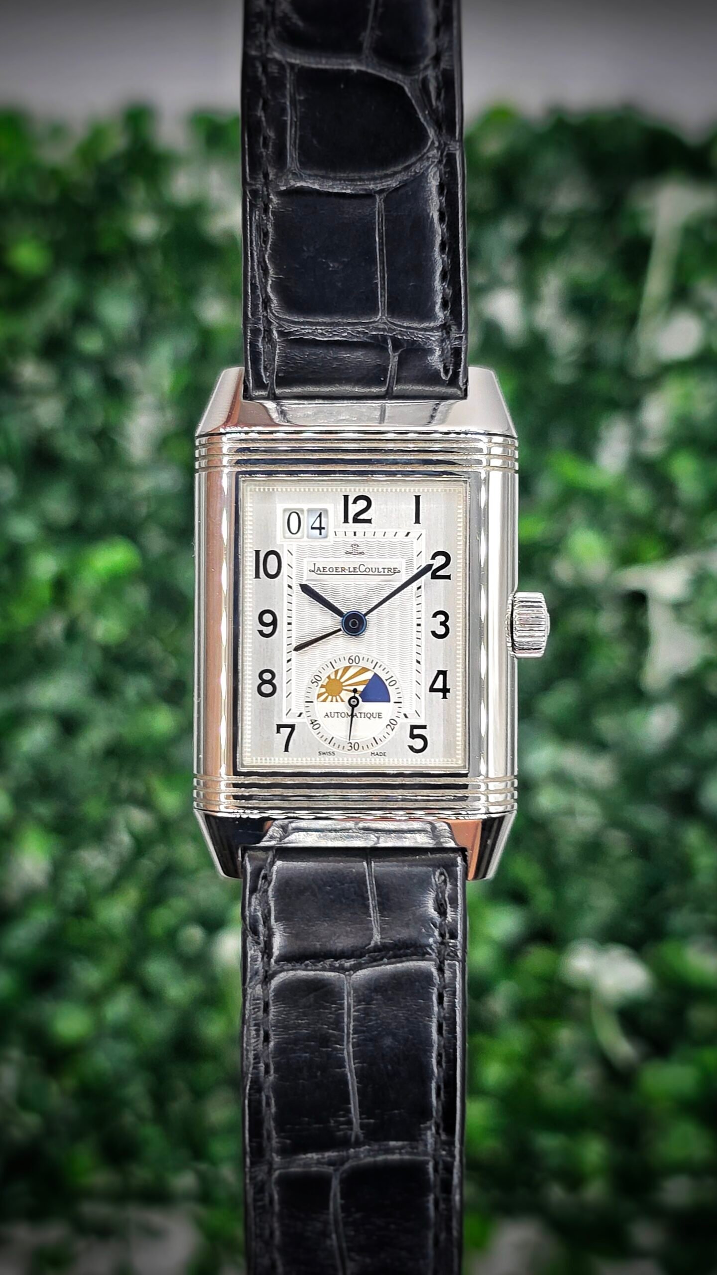 JLC Jaeger LeCoultre Grande Reverso 240.8.72 GMT Monoface Q3038420 White 47mm x 29mm Stainless Steel Full Set - Image 1