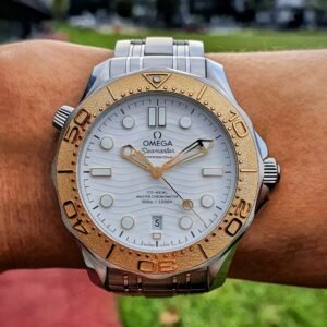 Omega Seamaster Olympics Paris 2024 522.21.42.20.04.001 White 42mm Moonshine Gold Steel Full Set - Image 1