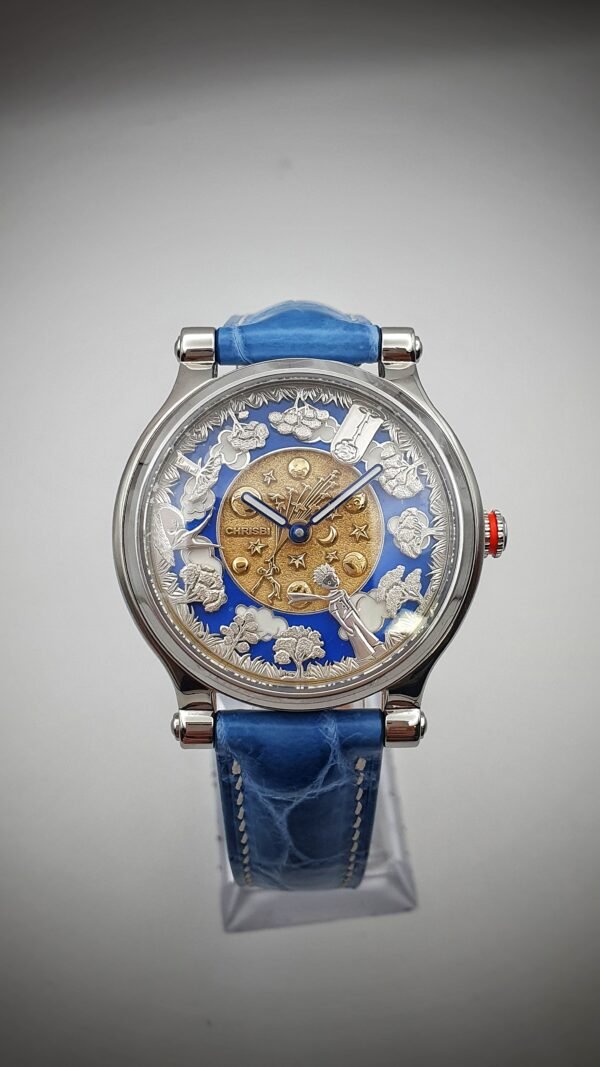 Chris Bi Le Petit Prince Blue 44mm Steel Full Set