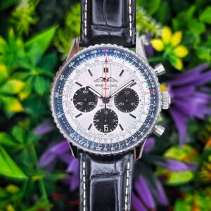 Breitling Navitimer B01 Chronograph AB0138241G1P1 AB0138 Silver 43mm Stainless Steel Full Set - Image 1