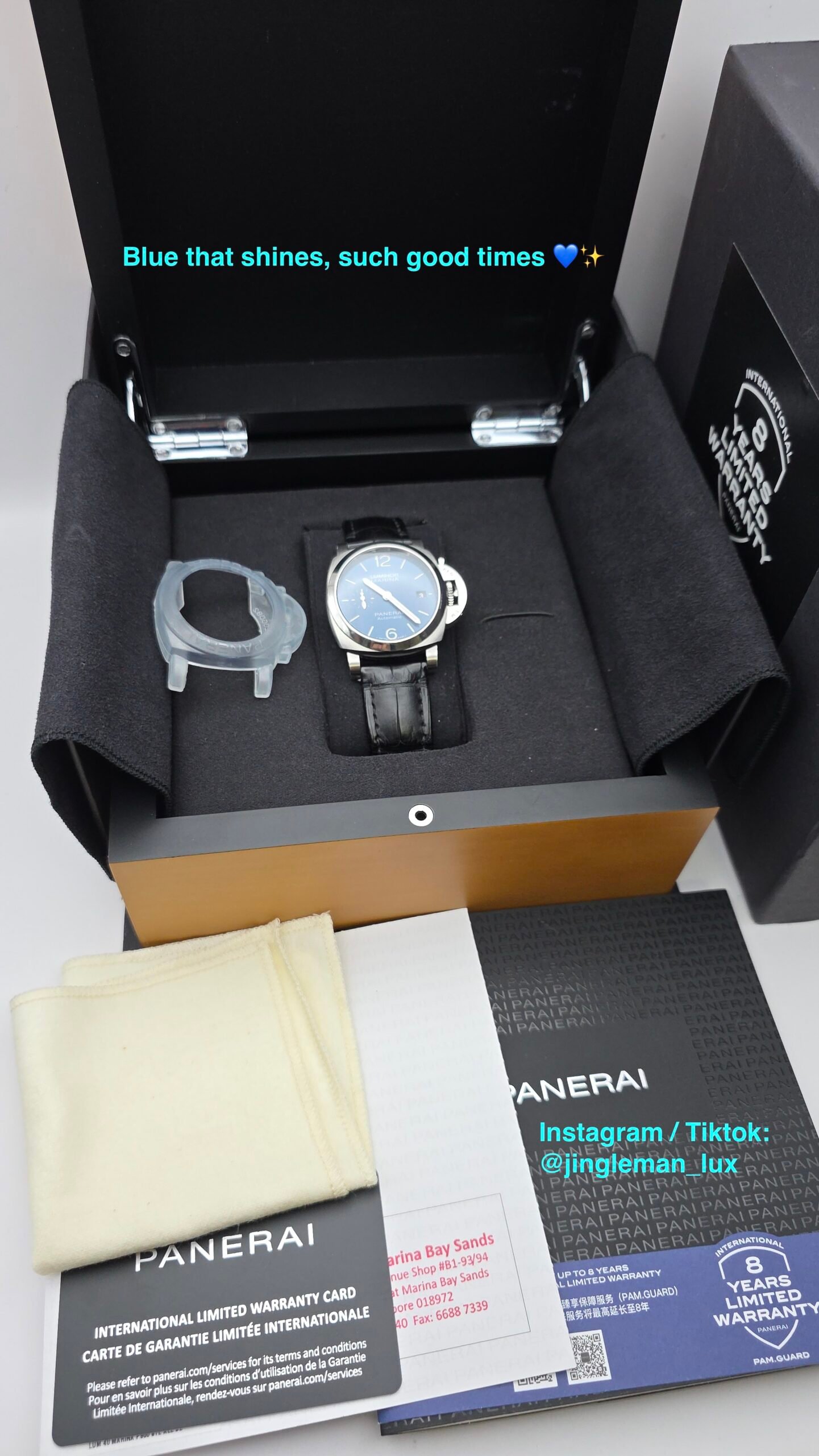 Panerai Quaranta Luminor PAM 1270 PAM01270 Blue 40mm Stainless Steel Full Set - Image 8