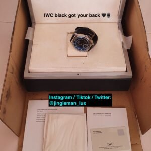 IWC Portugieser Portuguese Hand Wound Vintage IW544501 Black 44mm Stainless Steel Full Set - Image 10