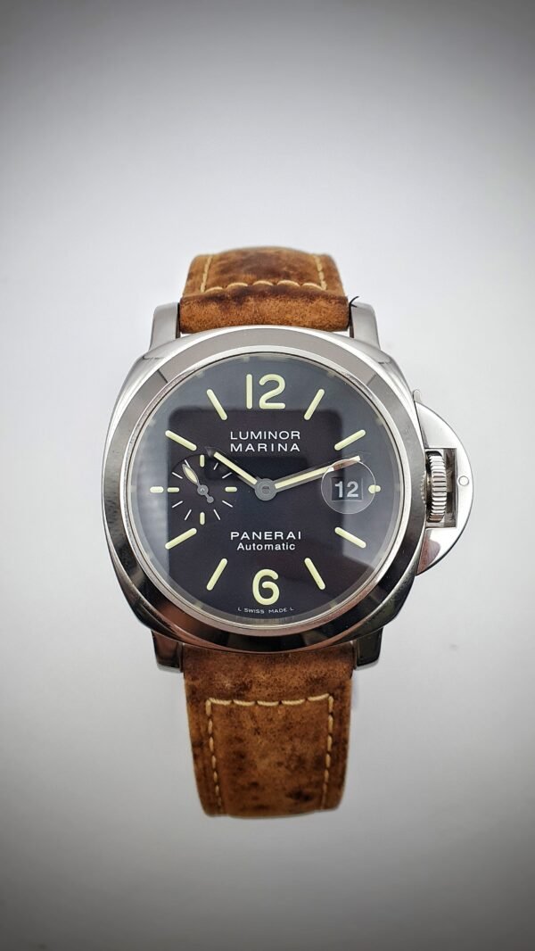 Panerai Luminor Marina Automatic PAM 104 PAM00104 Black 44mm Stainless Steel Full Set