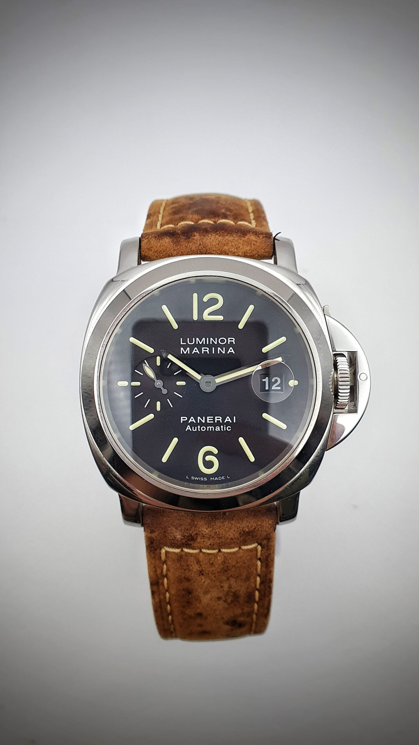 Panerai Luminor Marina Automatic PAM 104 PAM00104 Black 44mm Stainless Steel Full Set - Image 2
