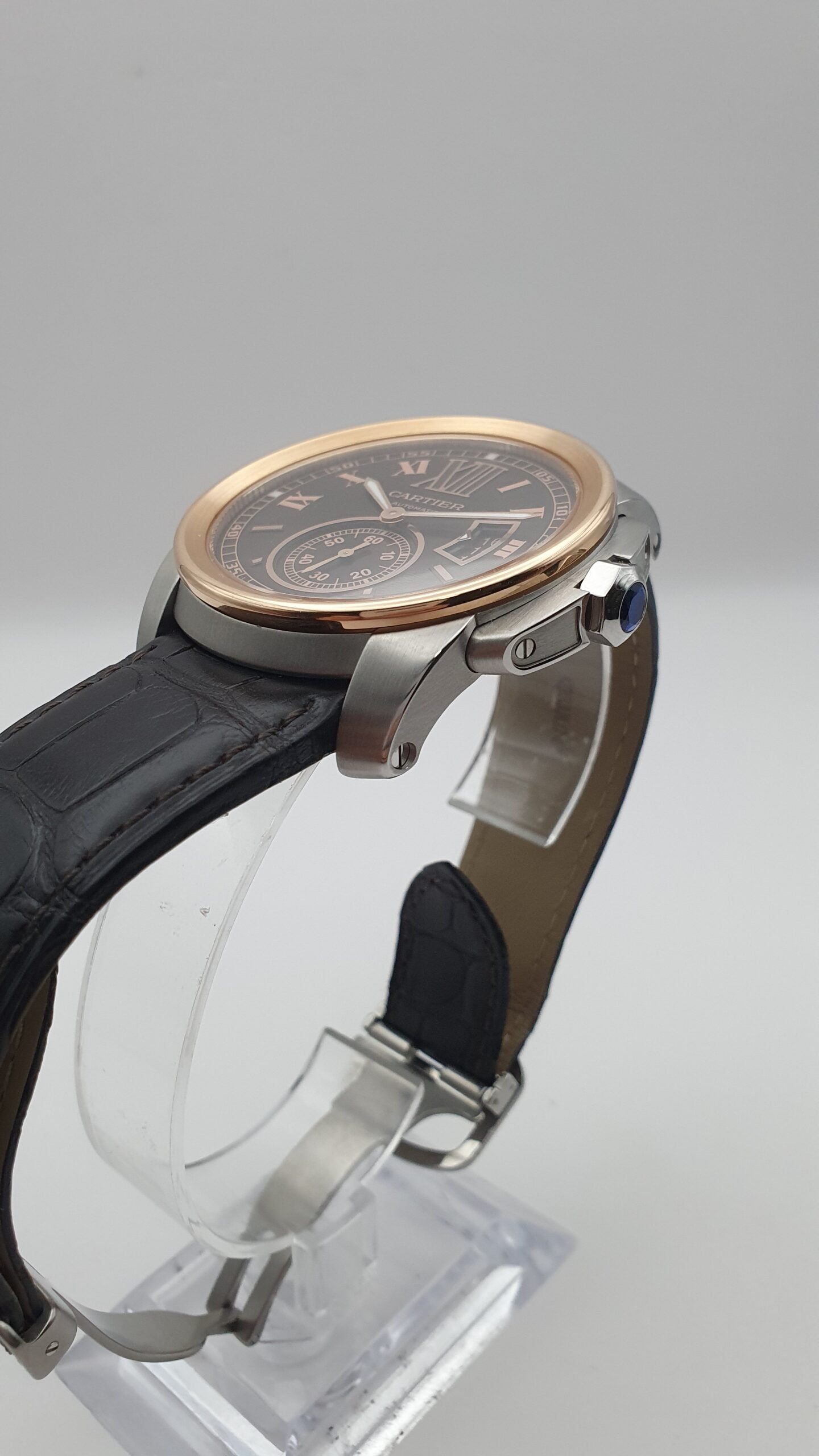 Cartier Calibre de Cartier W7100050 Chocolate Brown 42mm Pink Gold Full Set - Image 2