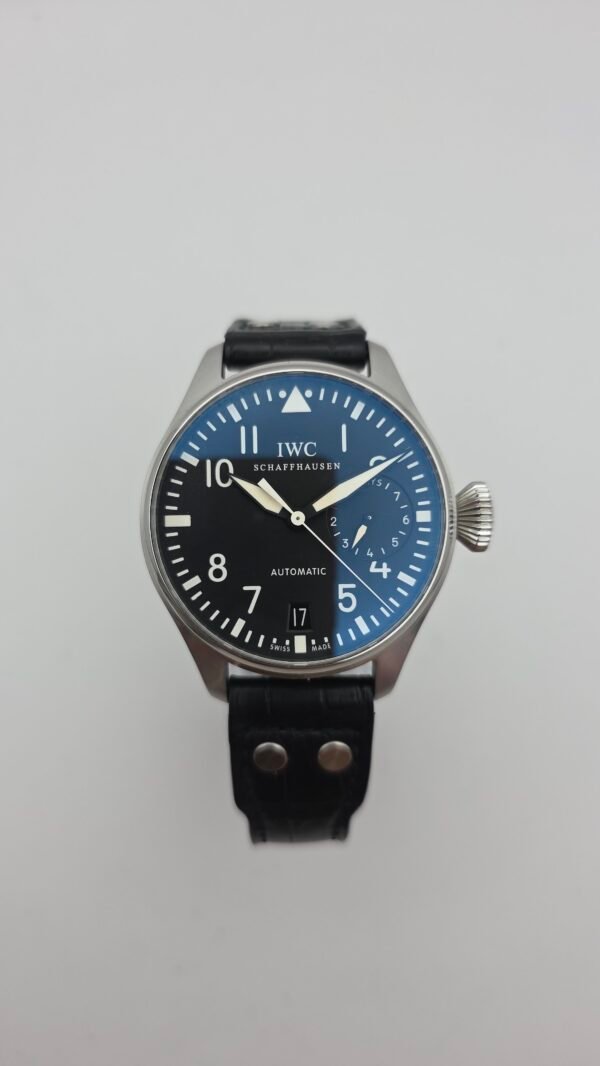 IWC Big Pilot 7 Day Power Reserve IW500401 Black 46mm Stainless Steel Full Set