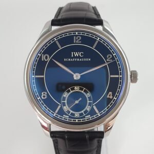 IWC Portugieser Portuguese Hand Wound Vintage IW544501 Black 44mm Stainless Steel Full Set - Image 2