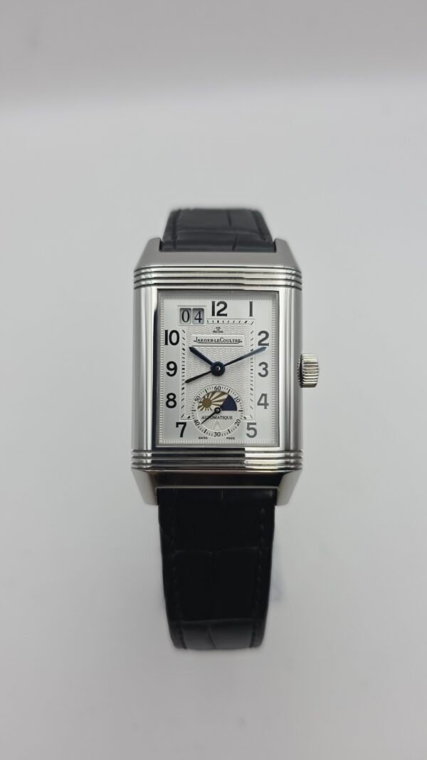 JLC Jaeger LeCoultre Grande Reverso 240.8.72 GMT Monoface Q3038420 White 47mm x 29mm Stainless Steel Full Set
