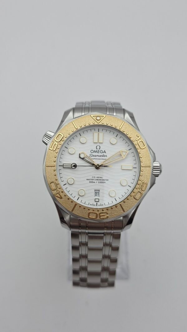 Omega Seamaster Olympics Paris 2024 522.21.42.20.04.001 White 42mm Moonshine Gold Steel Full Set