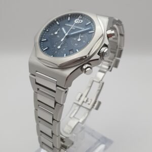 Girard Perregaux GP Laureato Chronograph 81020-11-431-11A 42mm Blue Steel Complete Set Box Papers MSRP 27000 - Image 2