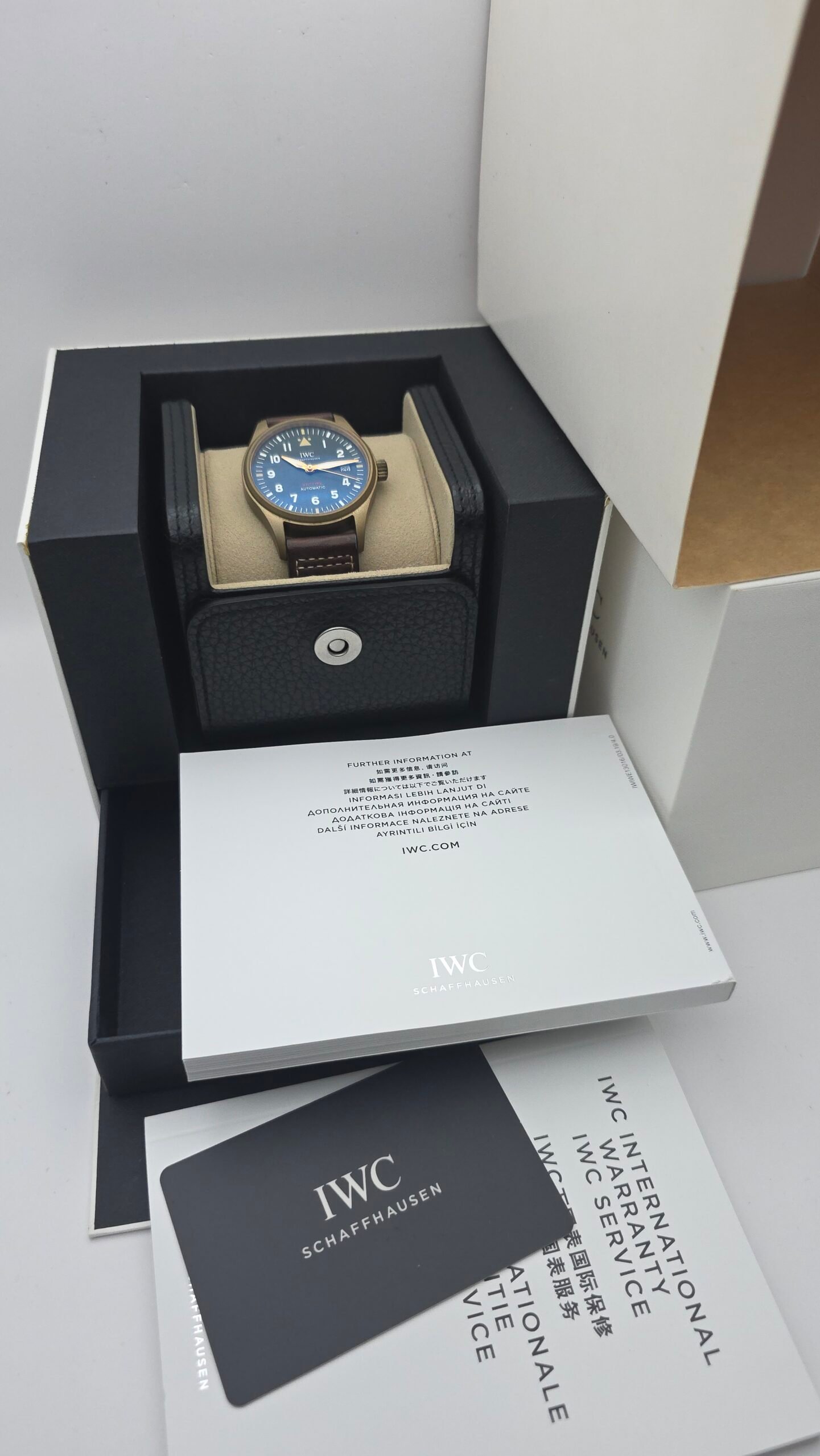 IWC Pilot Spitfire Automatic IW326802 Green 39mm Bronze Full Set - Image 13