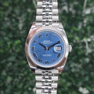 Rolex Datejust 41 126300 126300-0030 Jubilee Domed bezel Yr 2023 Blue Azzurro Roman 41mm Steel Full Set - Image 1