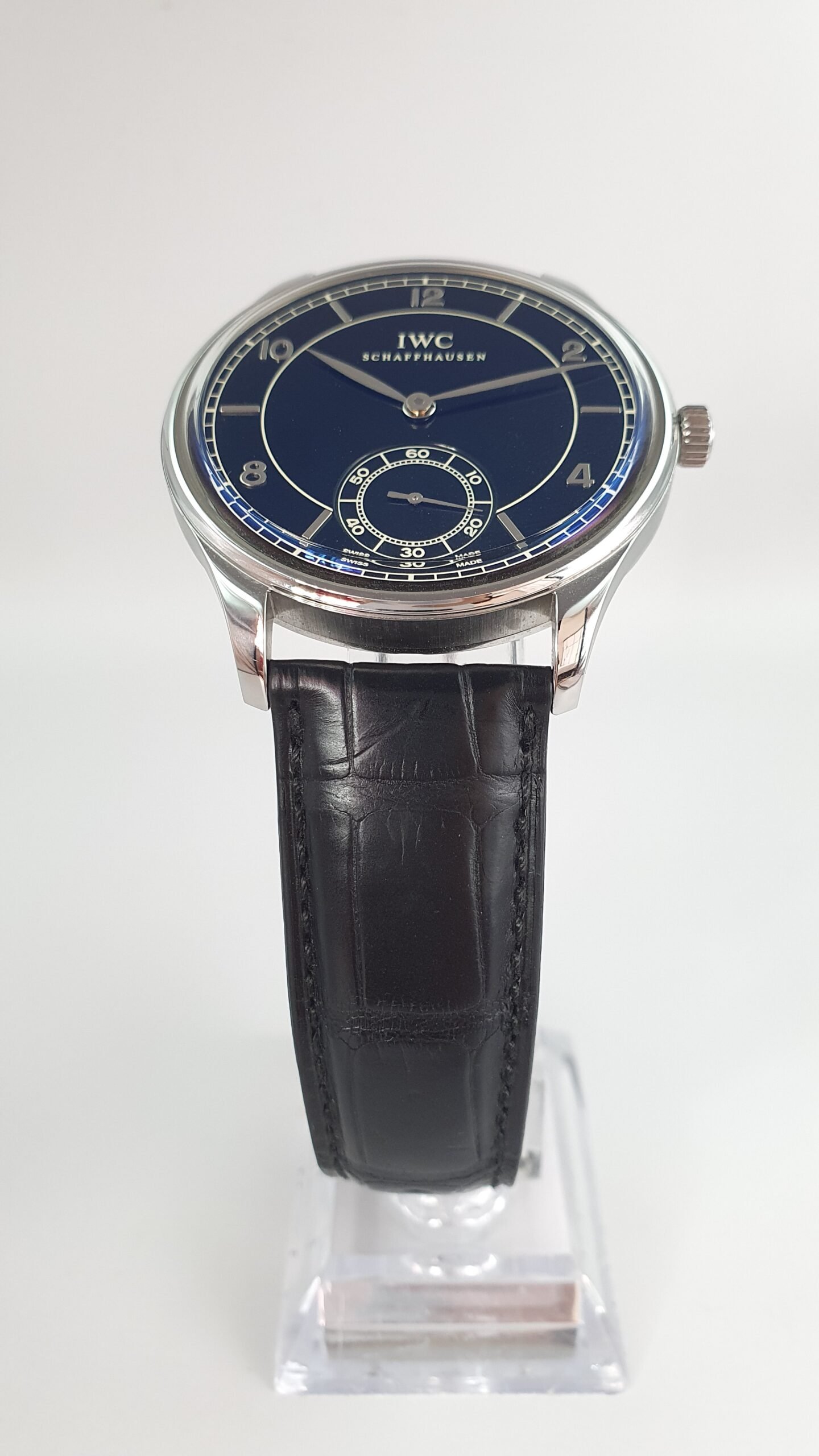 IWC Portugieser Portuguese Hand Wound Vintage IW544501 Black 44mm Stainless Steel Full Set - Image 3