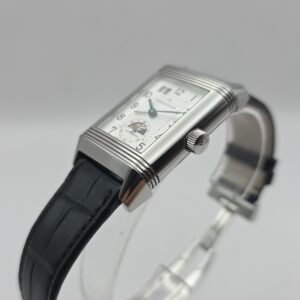 JLC Jaeger LeCoultre Grande Reverso 240.8.72 GMT Monoface Q3038420 White 47mm x 29mm Stainless Steel Full Set - Image 3