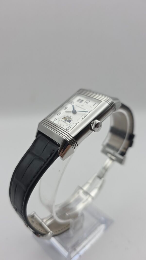 JLC Jaeger LeCoultre Grande Reverso 240.8.72 GMT Monoface Q3038420 White 47mm x 29mm Stainless Steel Full Set
