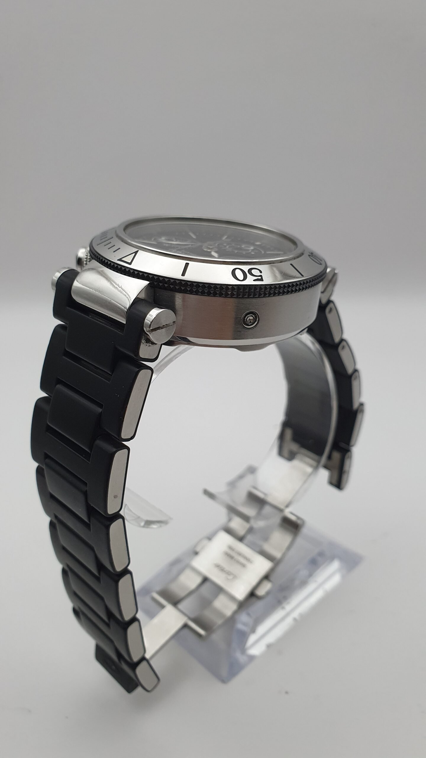 Cartier Pasha Seatimer W31088U2 Black 42mm Stainless Steel Box Papers - Image 4