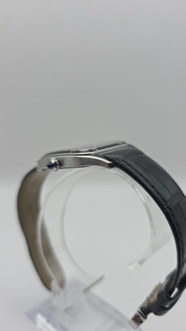 Cartier Santos Dumont Large WSSA0046 Black Lacquer 44mm by 31mm Stainless Steel Complete Set Box Papers