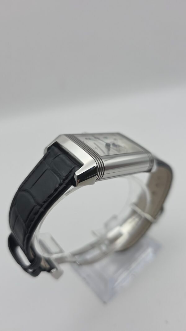 JLC Jaeger LeCoultre Grande Reverso 240.8.72 GMT Monoface Q3038420 White 47mm x 29mm Stainless Steel Full Set