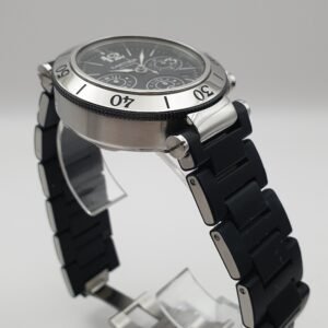 Cartier Pasha Seatimer W31088U2 Black 42mm Stainless Steel Box Papers - Image 5