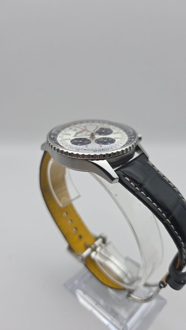 Breitling Navitimer B01 Chronograph AB0138241G1P1 AB0138 Silver 43mm Stainless Steel Full Set