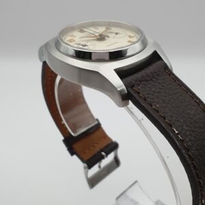 Girard Perregaux 25980.0.11.8158 Ref 2598 Vintage 1960 Chronograph Cream White 38mm Stainless Steel Box - Image 5