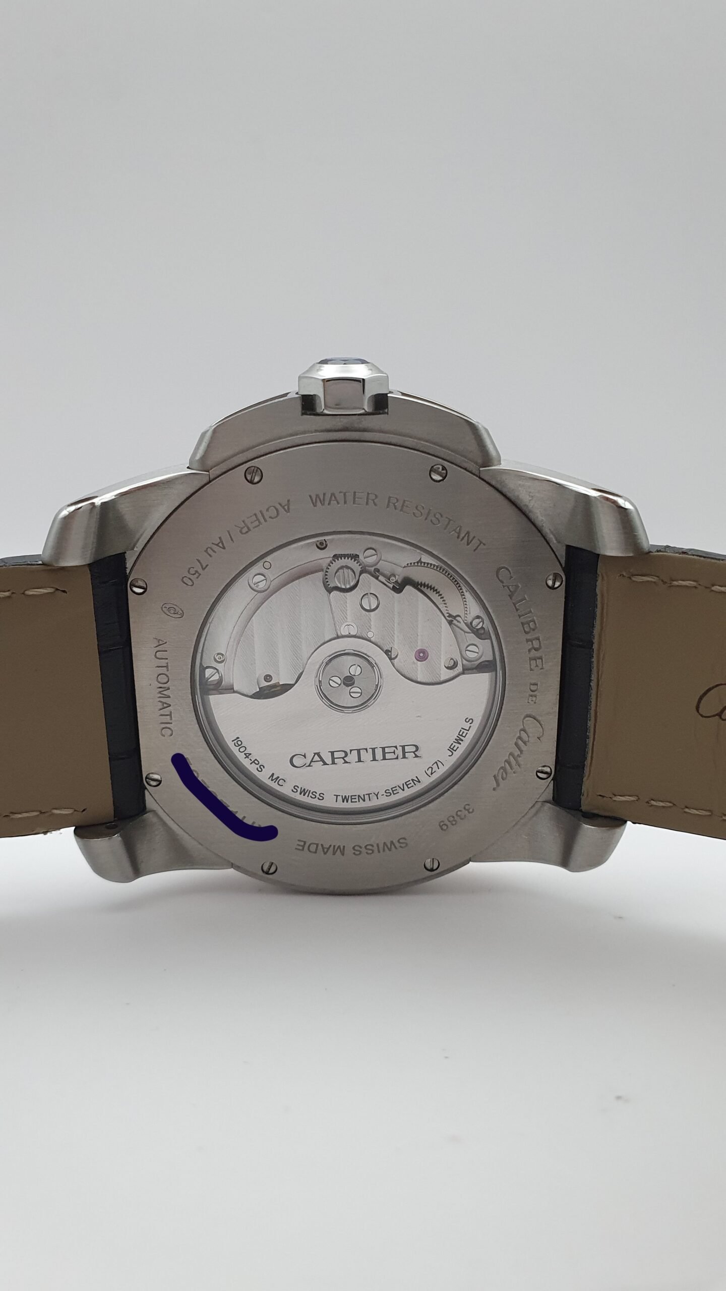 Cartier Calibre de Cartier W7100050 Chocolate Brown 42mm Pink Gold Full Set - Image 6