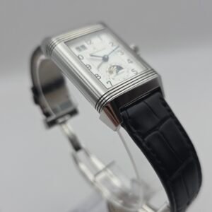 JLC Jaeger LeCoultre Grande Reverso 240.8.72 GMT Monoface Q3038420 White 47mm x 29mm Stainless Steel Full Set - Image 6