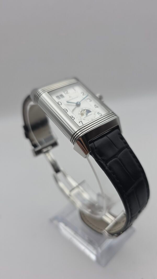 JLC Jaeger LeCoultre Grande Reverso 240.8.72 GMT Monoface Q3038420 White 47mm x 29mm Stainless Steel Full Set