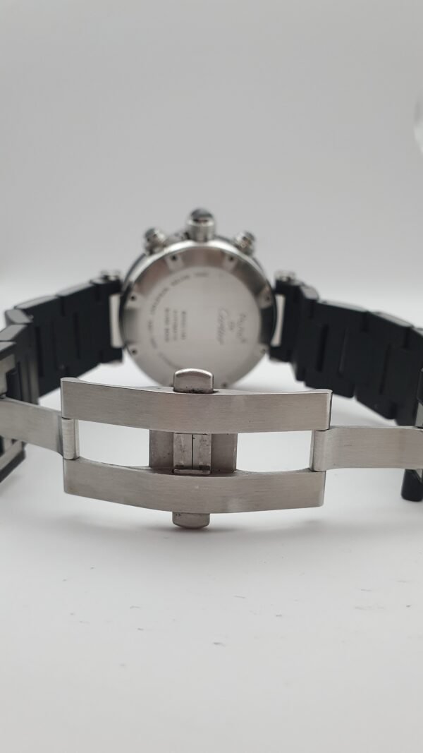 Cartier Pasha Seatimer W31088U2 Black 42mm Stainless Steel Box Papers