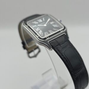 Cartier Santos Dumont Large WSSA0046 Black Lacquer 44mm by 31mm Stainless Steel Complete Set Box Papers - Image 5