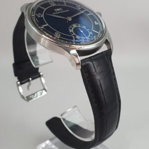 IWC Portugieser Portuguese Hand Wound Vintage IW544501 Black 44mm Stainless Steel Full Set - Image 7