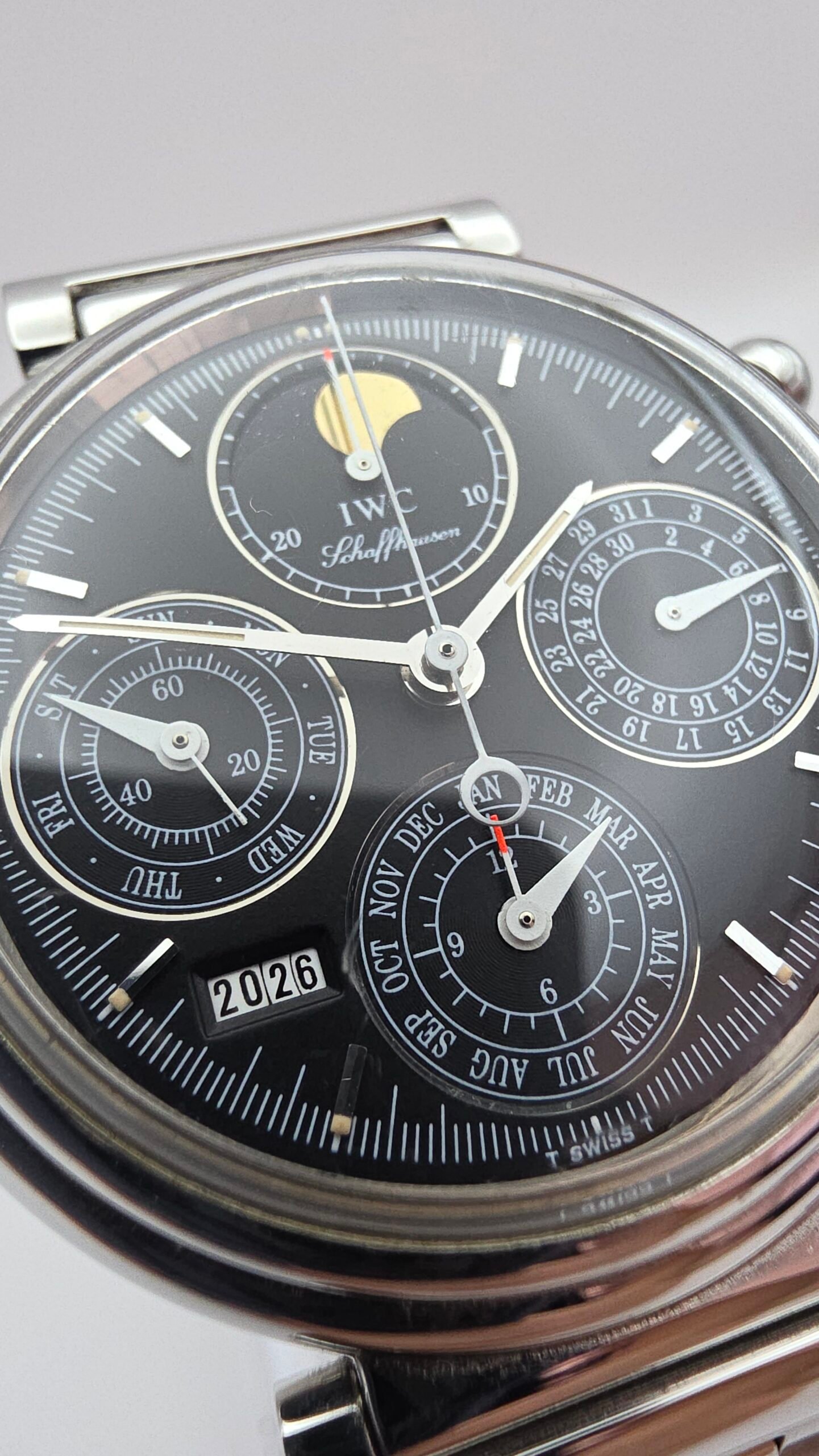 IWC Perpetual Calendar Chronograph Da Vinci IW375030 Automatic IW3750 Black 39mm Stainless Steel Full Set - Image 8
