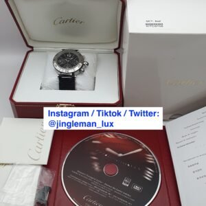 Cartier Pasha Seatimer W31088U2 Black 42mm Stainless Steel Box Papers - Image 8