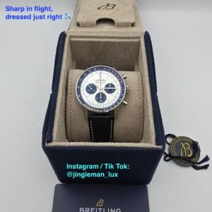Breitling Navitimer B01 Chronograph AB0138241G1P1 AB0138 Silver 43mm Stainless Steel Full Set - Image 8