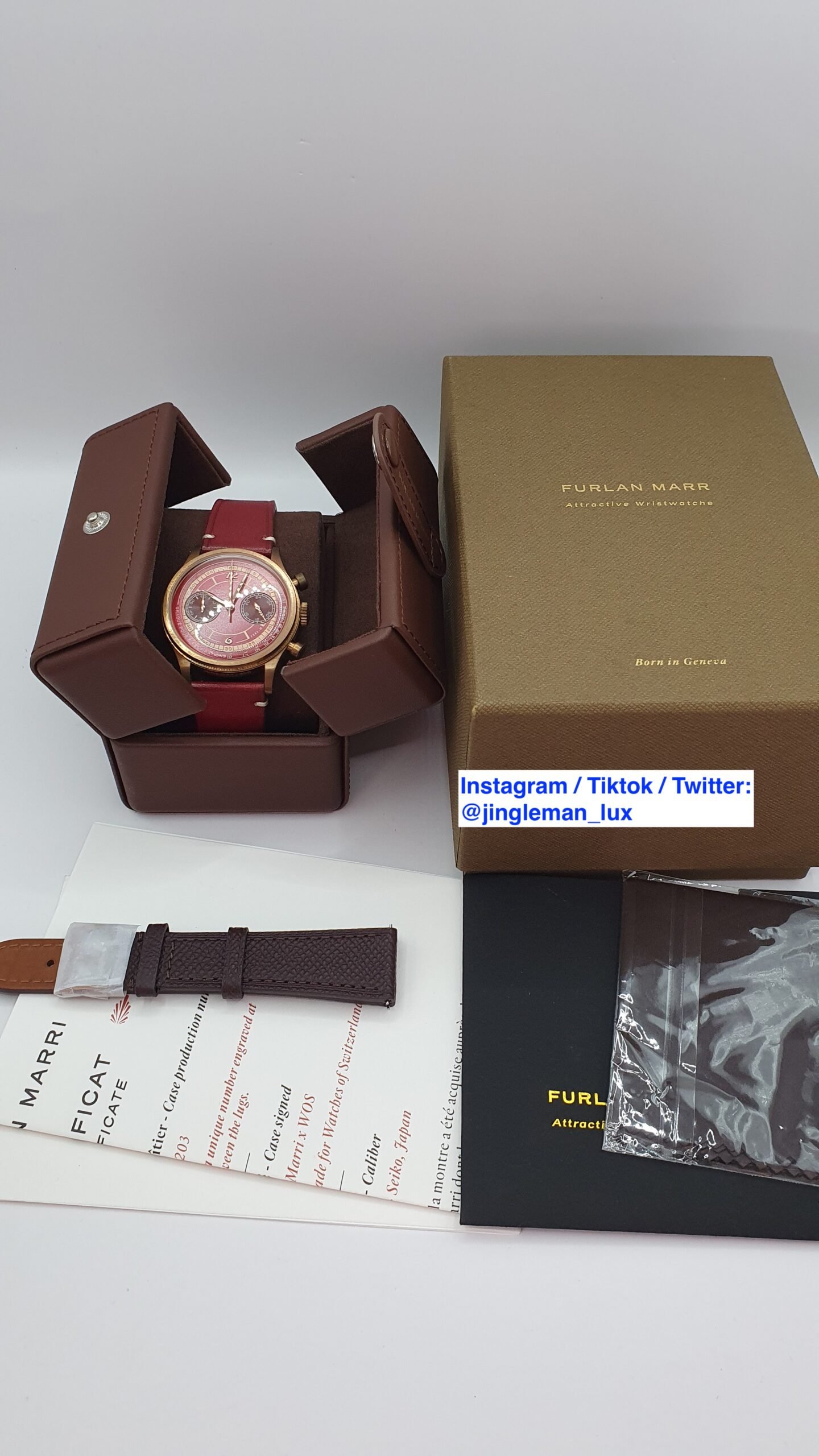 Furlan Marri x WOS 1205-H Bronzo Bronze 38mm Red Complete Set - Image 8
