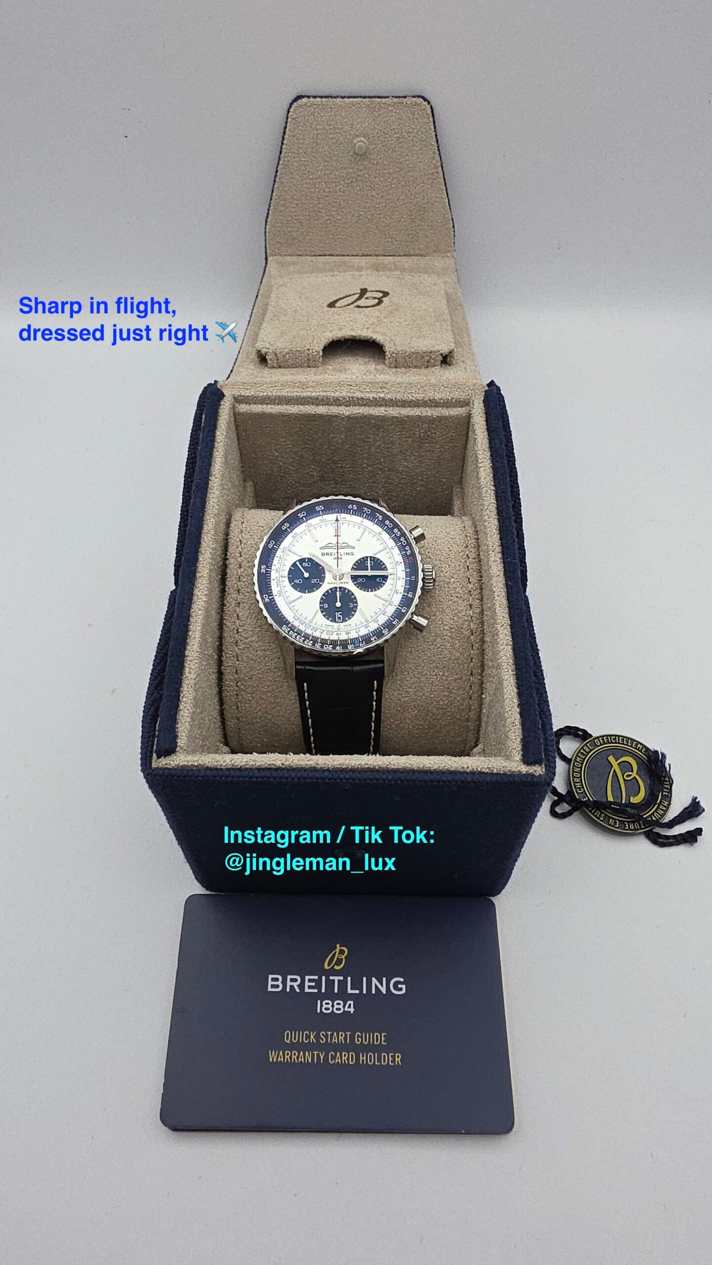 Breitling Navitimer B01 Chronograph AB0138241G1P1 AB0138 Silver 43mm Stainless Steel Full Set - Image 8