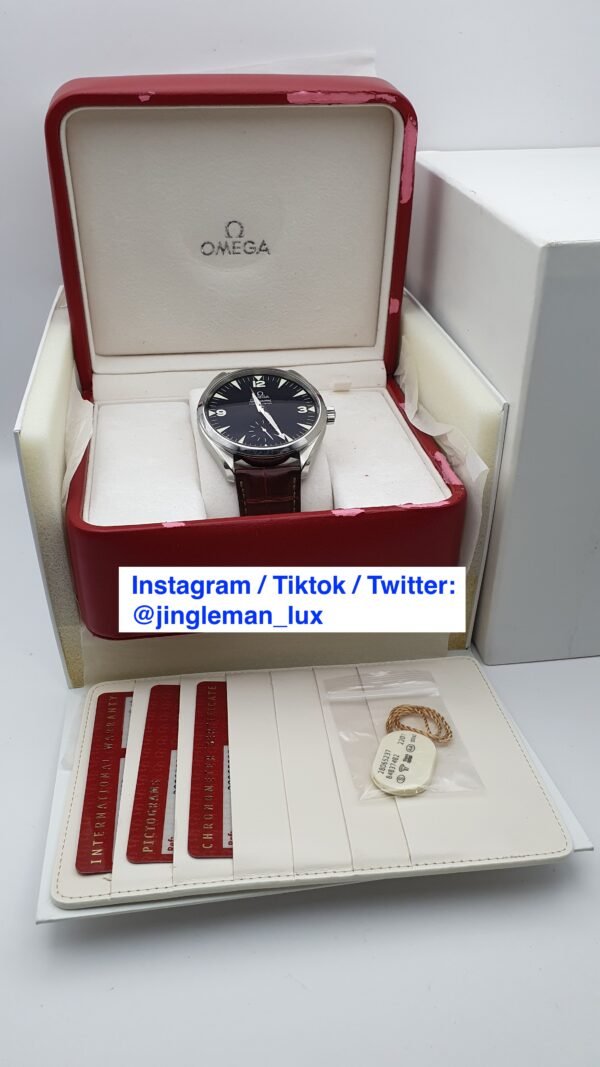 Omega Railmaster XXL 2806.52.37 Black 49mm Stainless Steel Box Papers