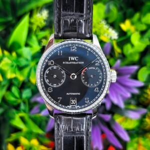 IWC Portuguese Automatic IW500109 7 days reserve 42mm Black Stainless Steel Full Set - Image 1