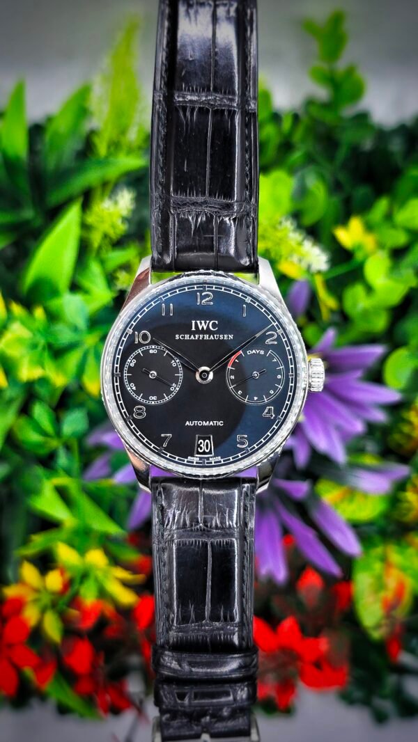 IWC Portuguese Automatic IW500109 7 days reserve 42mm Black Stainless Steel Full Set
