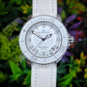 Blancpain Fifty Fathoms Automatic 5015-1127-52A 45mm White Stainless Steel Box and Papers - Image 1