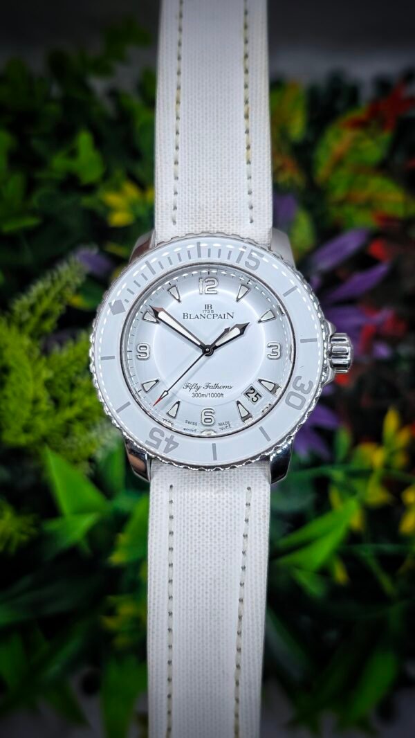 Blancpain Fifty Fathoms Automatic 5015-1127-52A 45mm White Stainless Steel Box and Papers