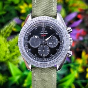 Omega Speedmaster Broad Arrow 1957 321.10.42.50.01.001 Automatic 42mm Black Stainless Steel Box and Papers - Image 1