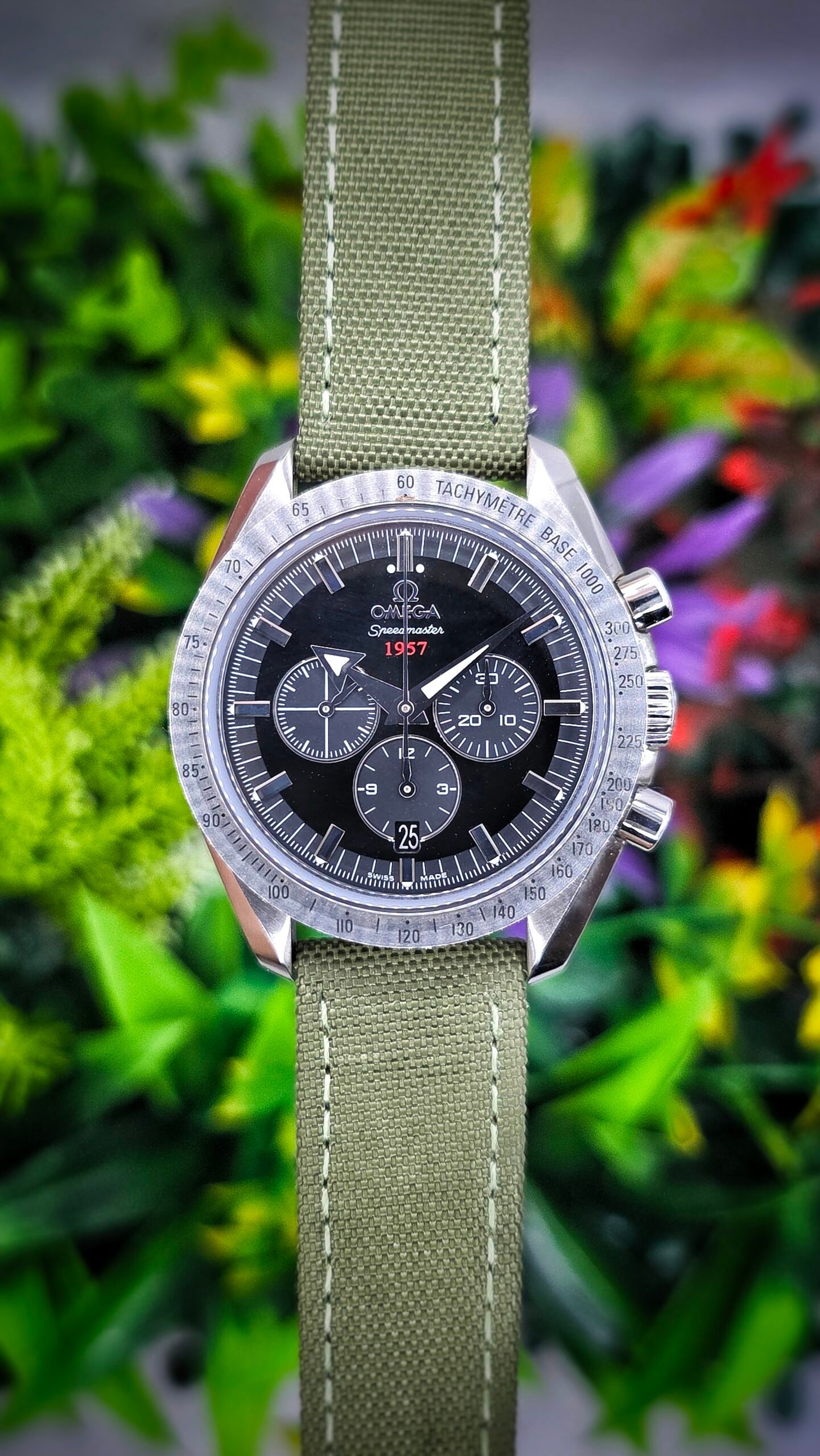 Omega Speedmaster Broad Arrow 1957 321.10.42.50.01.001 Automatic 42mm Black Stainless Steel Box and Papers - Image 1