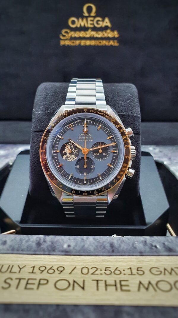 Omega Speedmaster 310.20.42.50.01.001 Apollo 11 50th anniversary 42mm Moonshine Gold Steel Full Set Ltd Ed 6969 piece