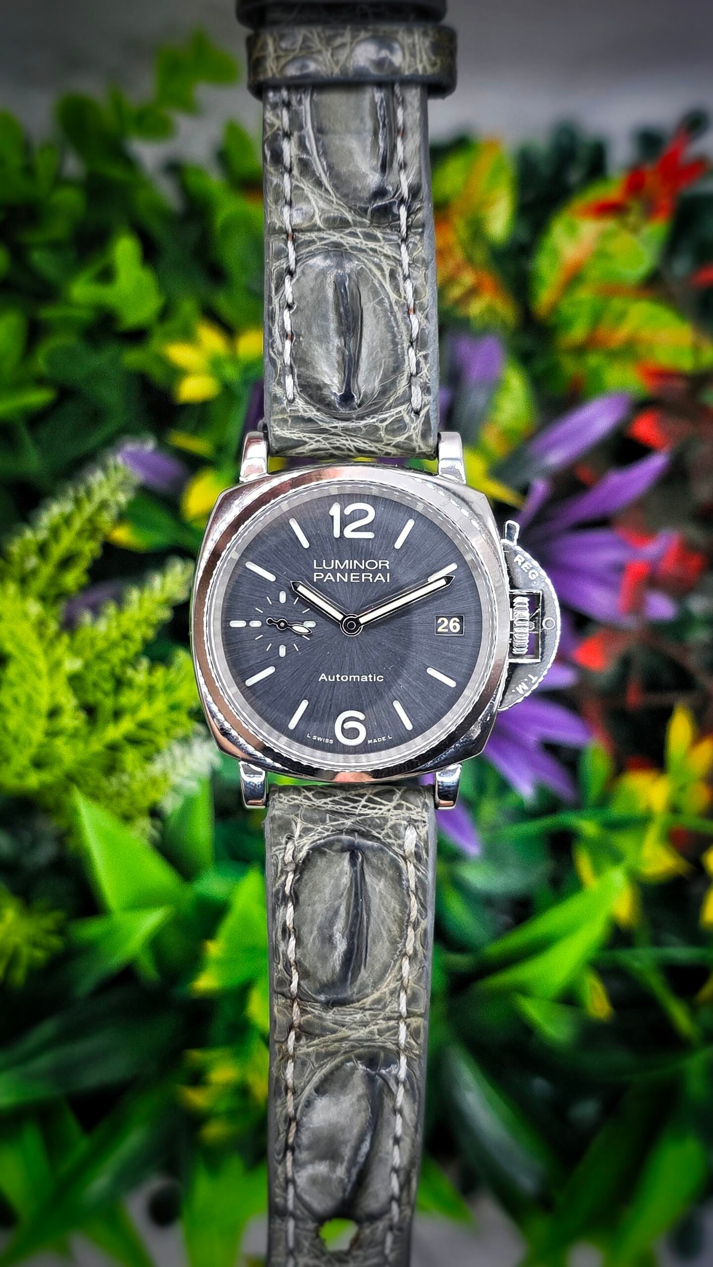 Panerai Luminor Due PAM 755 PAM00755 Automatic 38mm Grey Stainless Steel Full Set - Image 1